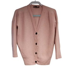 Pendleton S Knits Women’s Sweater Merino Wool Long sleeve V neck Button Up